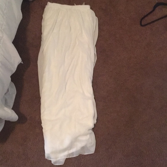 White two piece prom dress - Picture 3 of 4